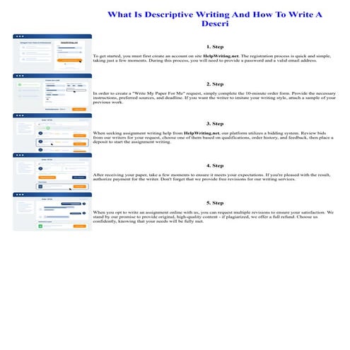 What Is Descriptive Writing And How To Write A Descri