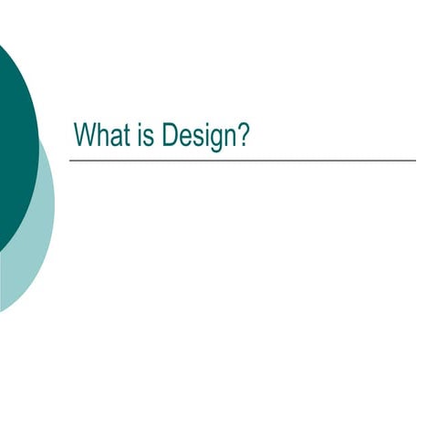 What is design