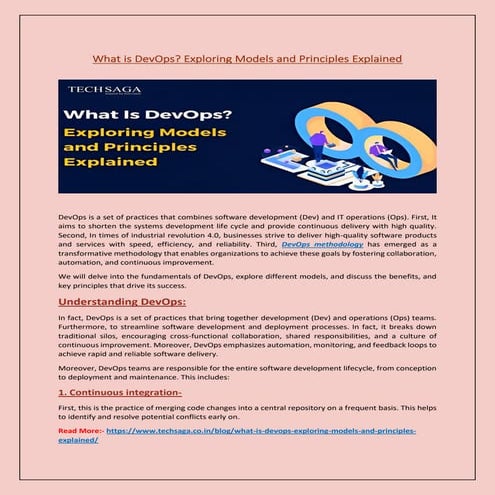 What is DevOps? Exploring Models and Principles Explained