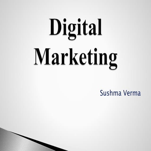 What is digital marketing