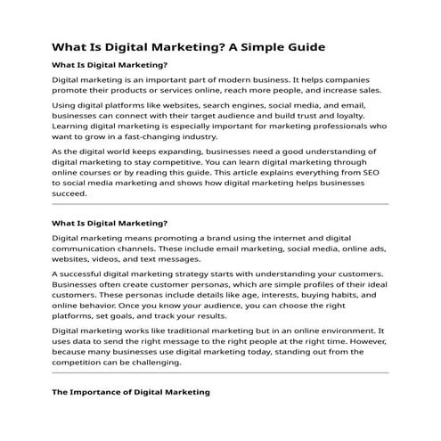 What Is Digital Marketing An Ultimate Guide.docx