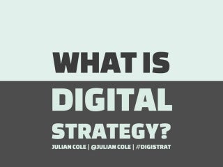 What is Digital Strategy?