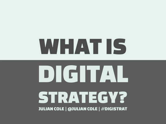 What is Digital Strategy?