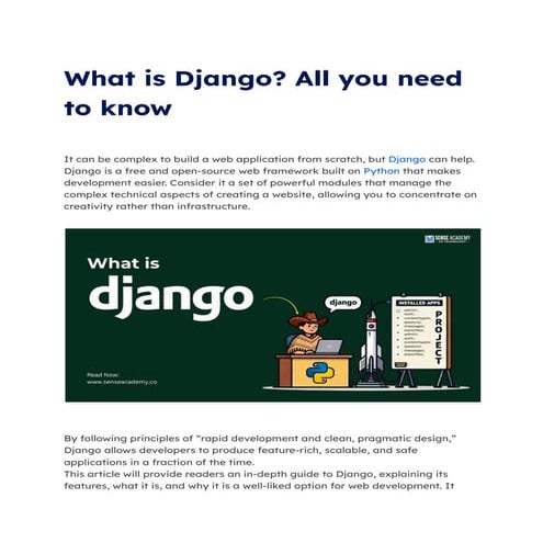 What is Django ? All you need to know.pdf