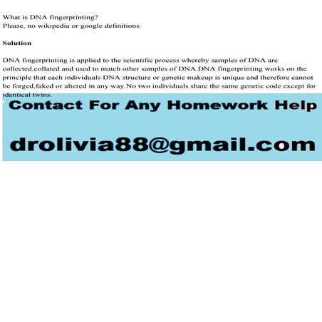 What is DNA fingerprintingPlease, no wikipedia or google definiti.pdf