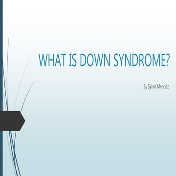 What is down syndrome
