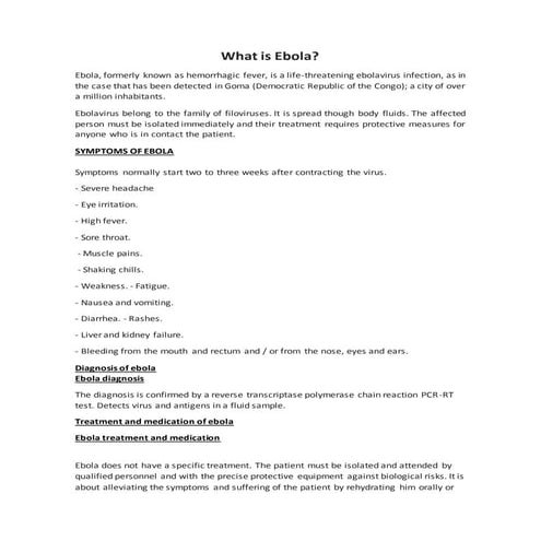 EBOLA | PDF