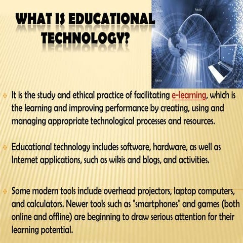 What is educational technology
