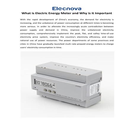 What is Electric Energy Meter and Why is it Important