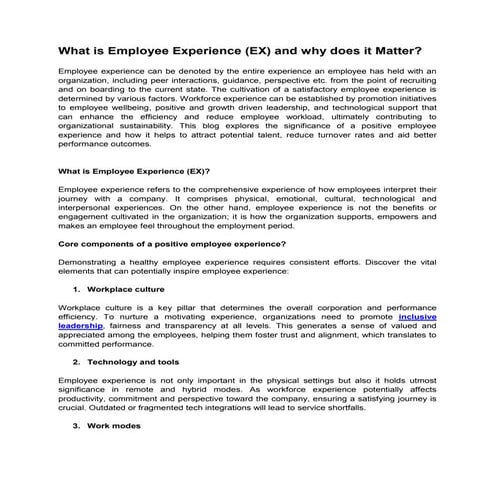 Work Experience Letter Format, Experience Certificate | PPTX