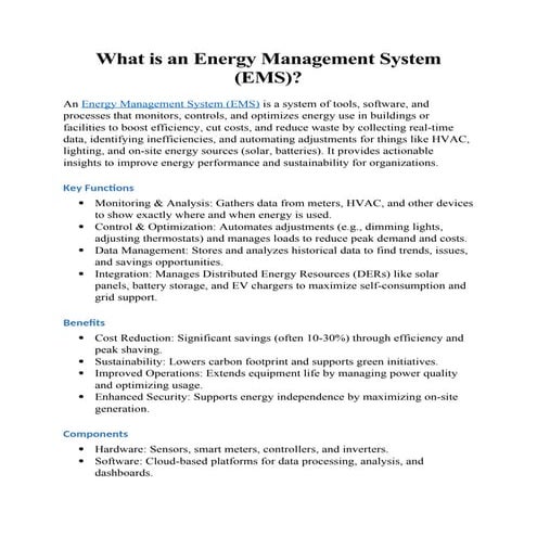 Energy management system slide 2 | PDF