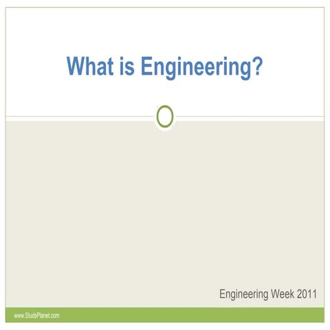 What is engineering