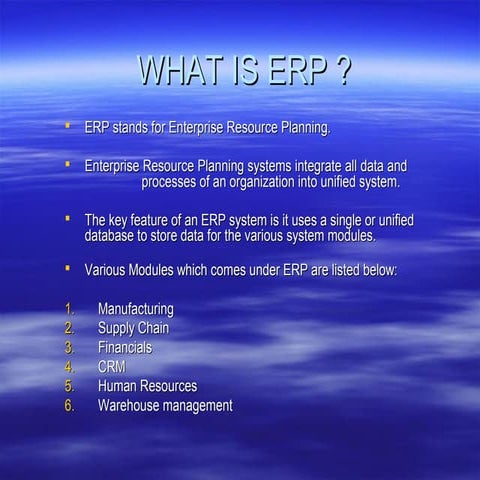 What is erp