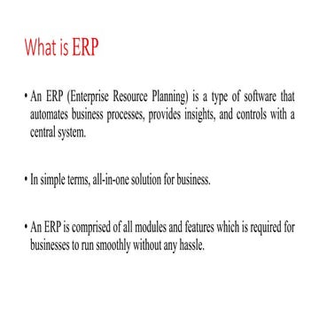 What is erp