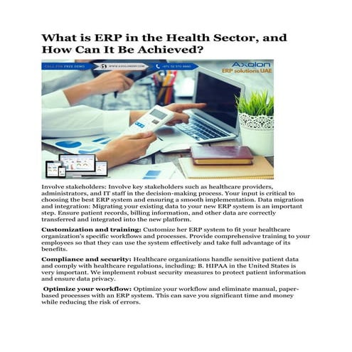 Hospital erp software | PPTX