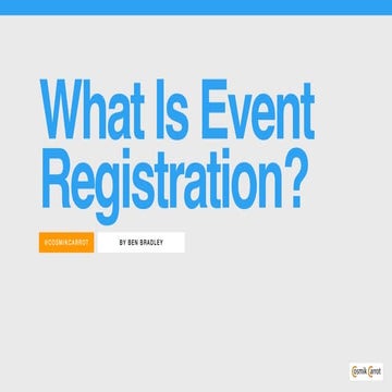 What is event registration?