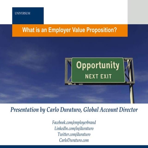 What is an employer value proposition