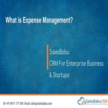 What is expense management 