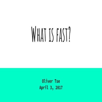 What is fast 