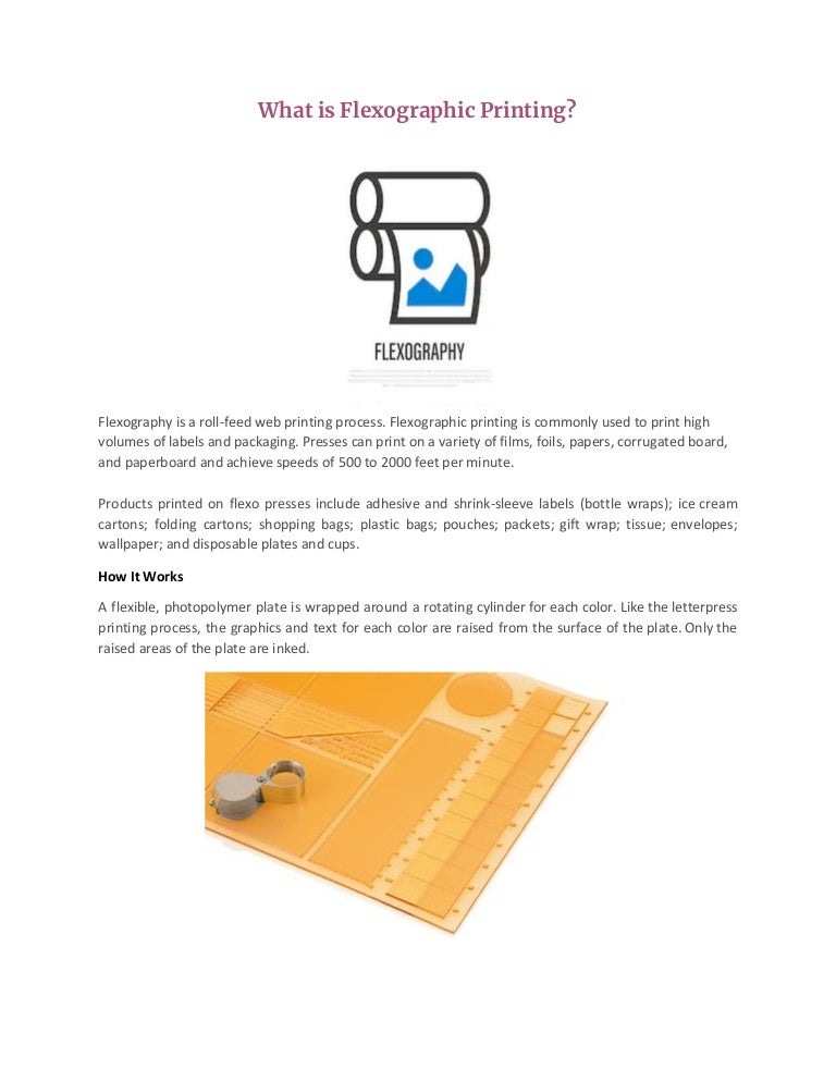 What Is Flexographic Printing