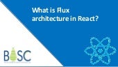 What is flux architecture in react