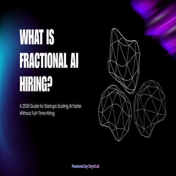 2026 Guide to Scaling AI in Startups with Fractional Hiring | PDF