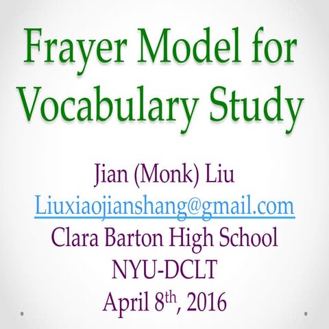 What is the Frayer Model