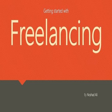 Getting Started with Freelancing