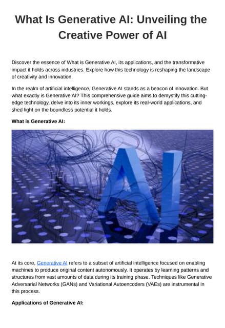 Exploring the Frontier Generative Artificial Intelligence Unveiled.pdf