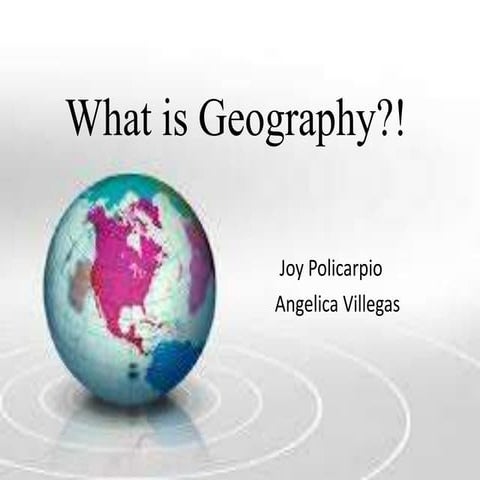 What is geography