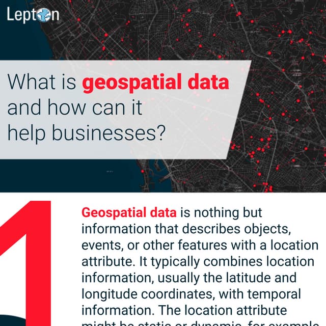 What is geospatial data and how can it help businesses - Infographic ...