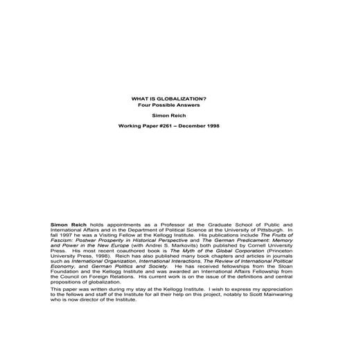 What is globalization