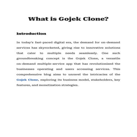 What is Gojek Clone.pdf