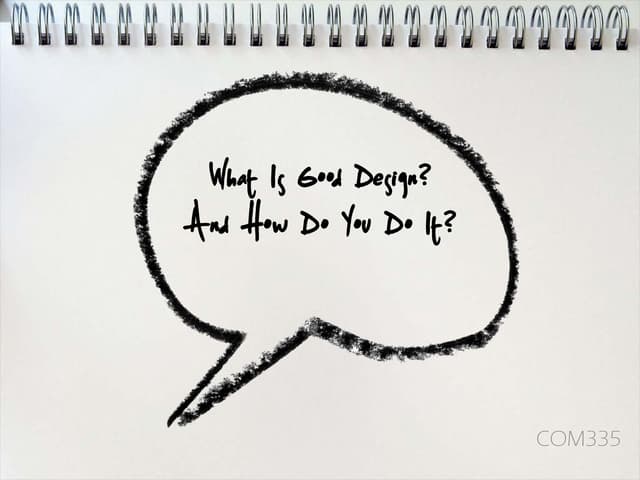 What is good design