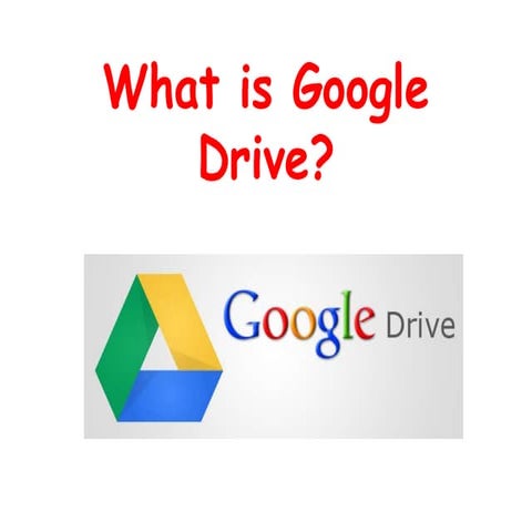 What is google drive