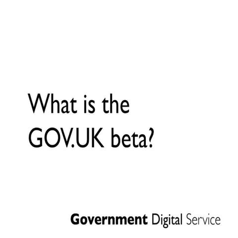 What is GOV.UK slideshare (1)