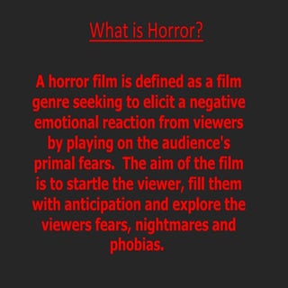 What is horror1
