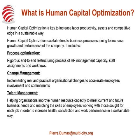 What is Human Capital Optimization?