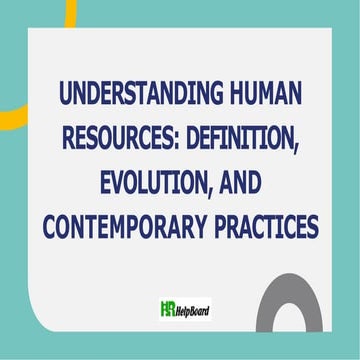 What is Human Resource, HR Definition & Meaning