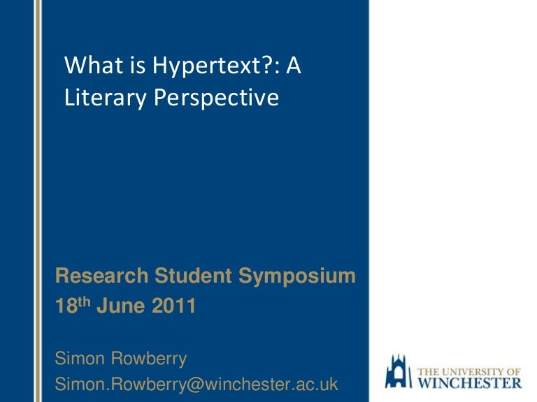 What Is Hypertext
