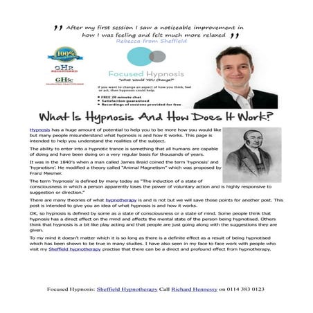 What is hypnosis and how does it work