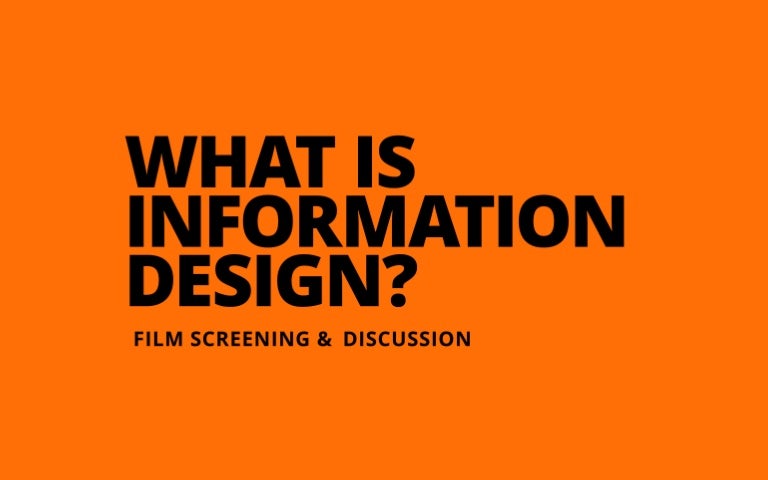 What Is Information Design 