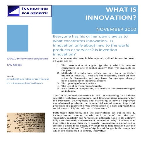 What is Innovation