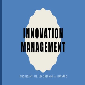 What is Innovation Management