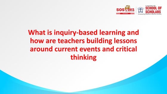 Inquiry based learning | PPT