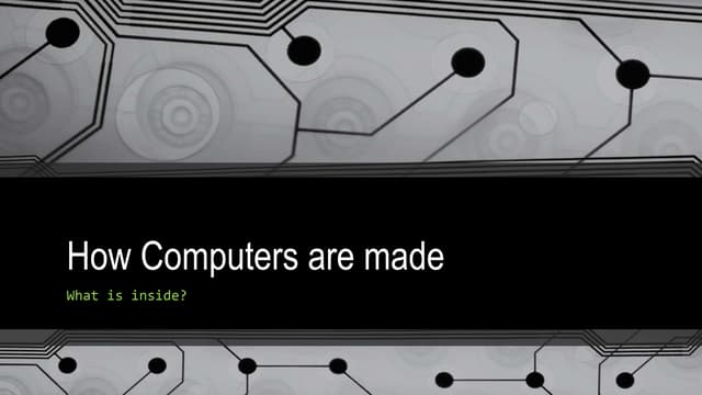 Inside A Computer | PPT