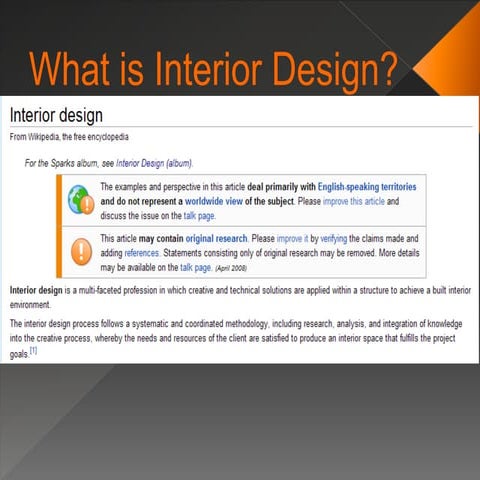 What is interior design
