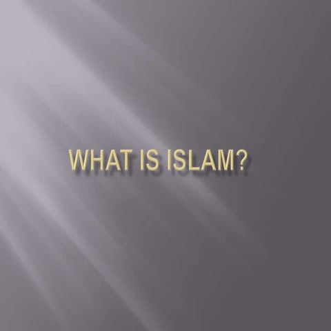 What is islam