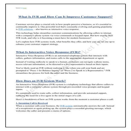 What Is IVR and How Can It Improve Customer Support