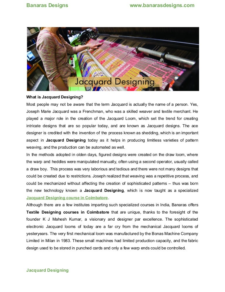 What is jacquard designing